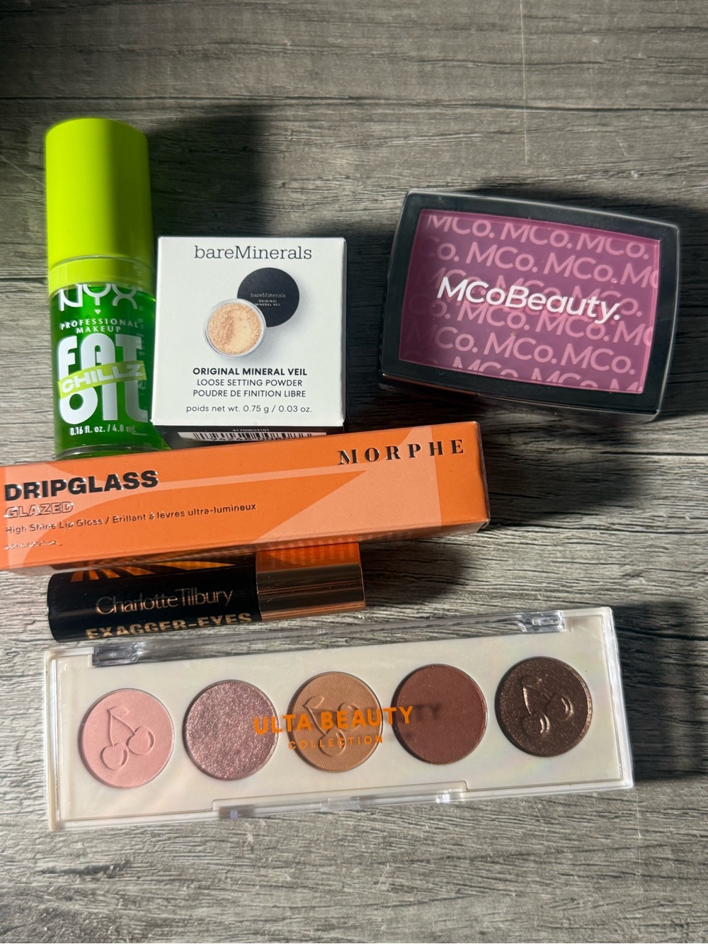 6 New makeup Charlotte Tilbury Mascara Morphe NYX Fat oil bare minerals powder